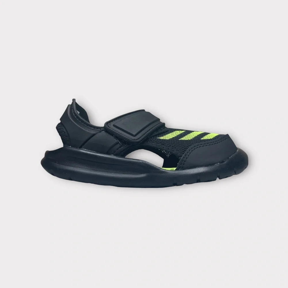 Adidas Forta Swim I Black & Green Sandals